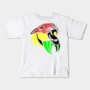 Tribal Reggae Lion Kids T-Shirt